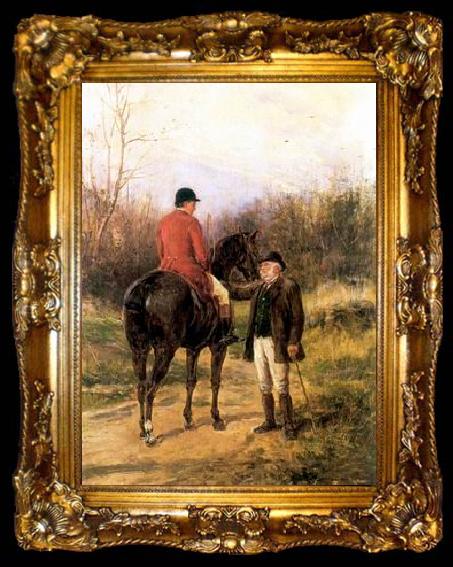 framed  unknow artist Classical hunting fox, Equestrian and Beautiful Horses, 196., ta009-2